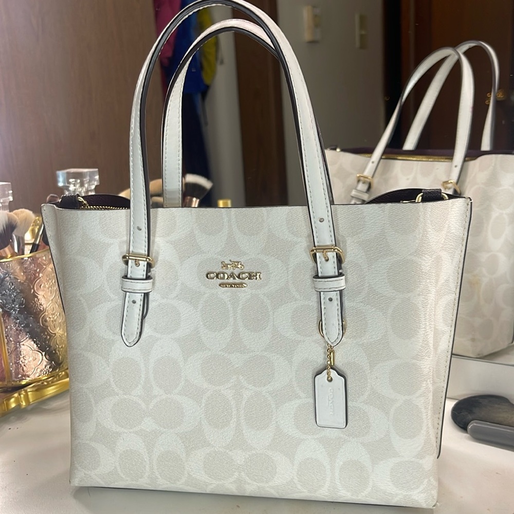 White coach purse